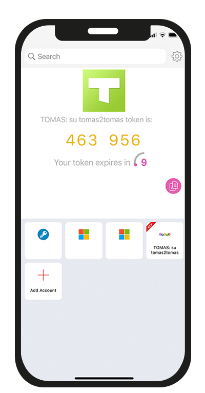 Check the code in the Authenticator app